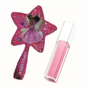 Lipgloss Queen Bedazzled Mirror and Lipgloss Tube